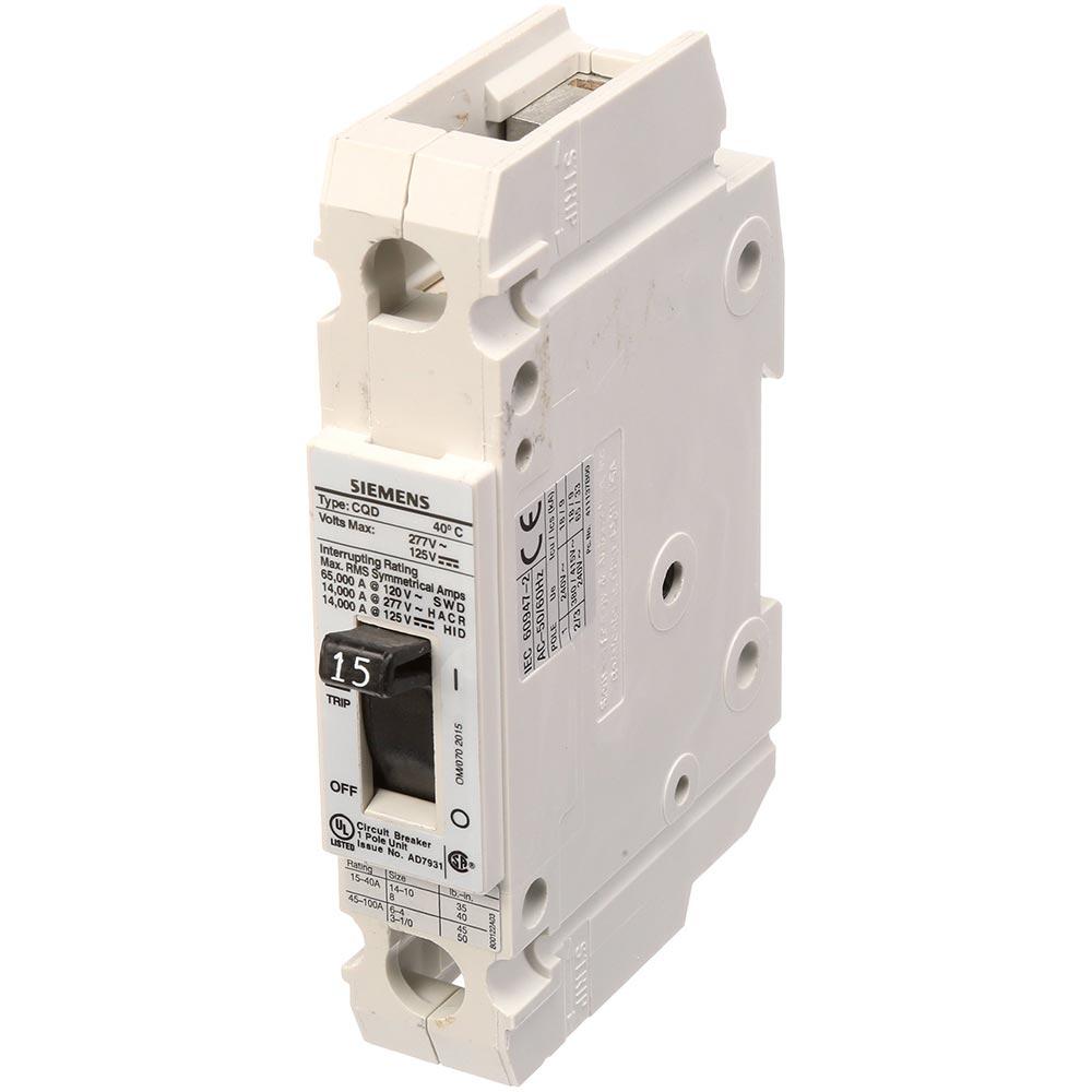 Siemens CQD115 Circuit Breaker | CQD Series CQD 277V 15A