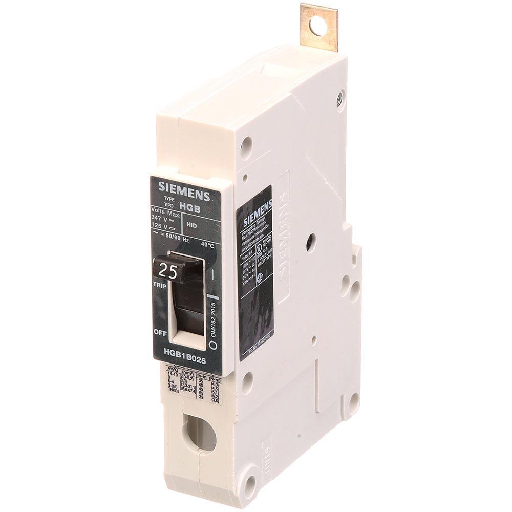 Siemens HGB1B025B Molded Case Circuit Breaker | 347V 25A 1P 35kA@277V Bolt-On VL Series