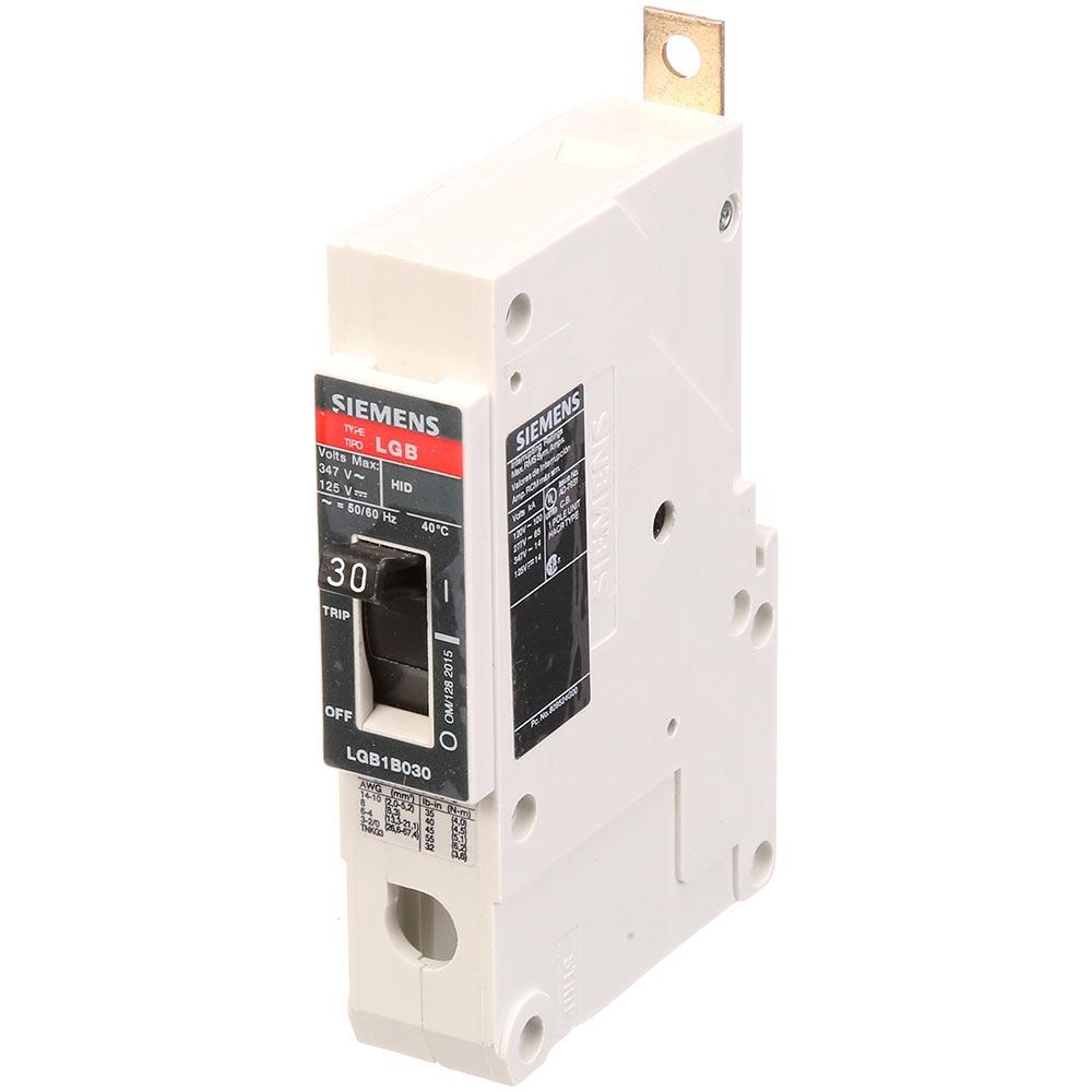 Siemens LGB1B030B Circuit Breaker | 347V 30A 1P 65kA@277V Bolt-On VL Series