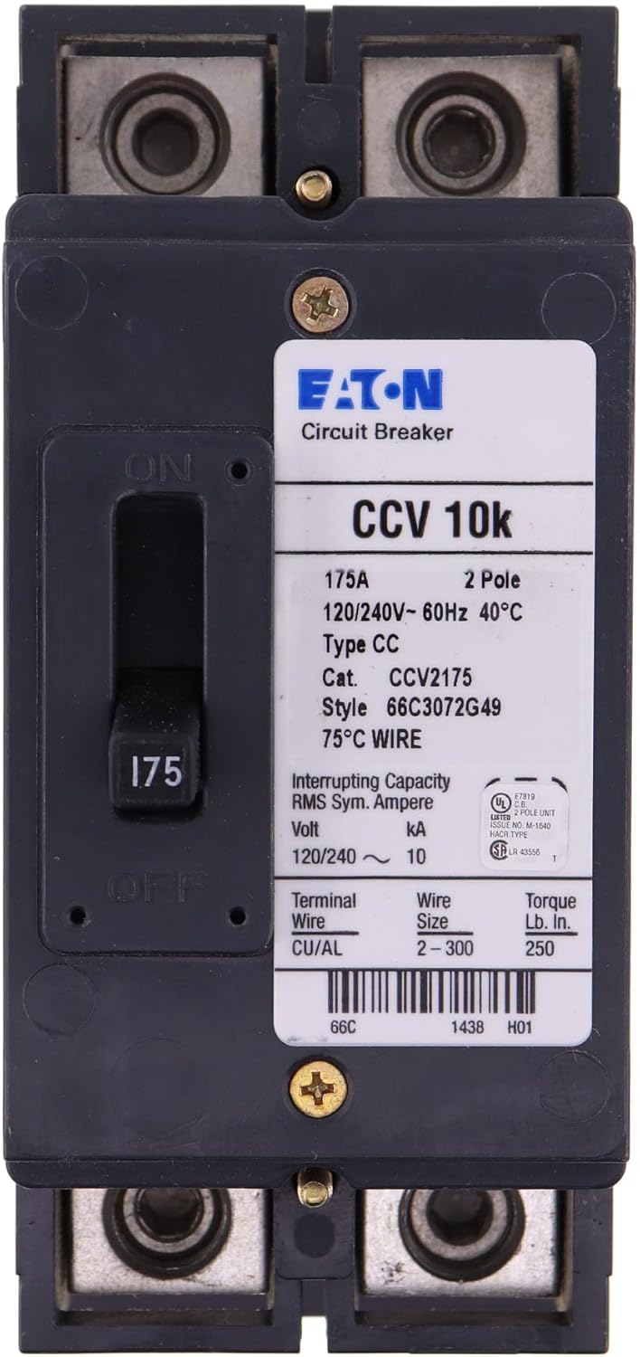 Cutler Hammer CCV2175 Circuit Breaker | 240V 175A 2P 10kA@240V Feed-Thru Tenant Main