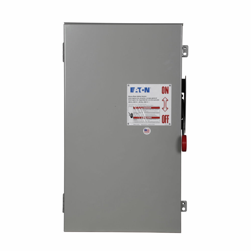 Cutler Hammer DH364NRK Disconnect Switch | 600V 200A 3P Fusible DH Series