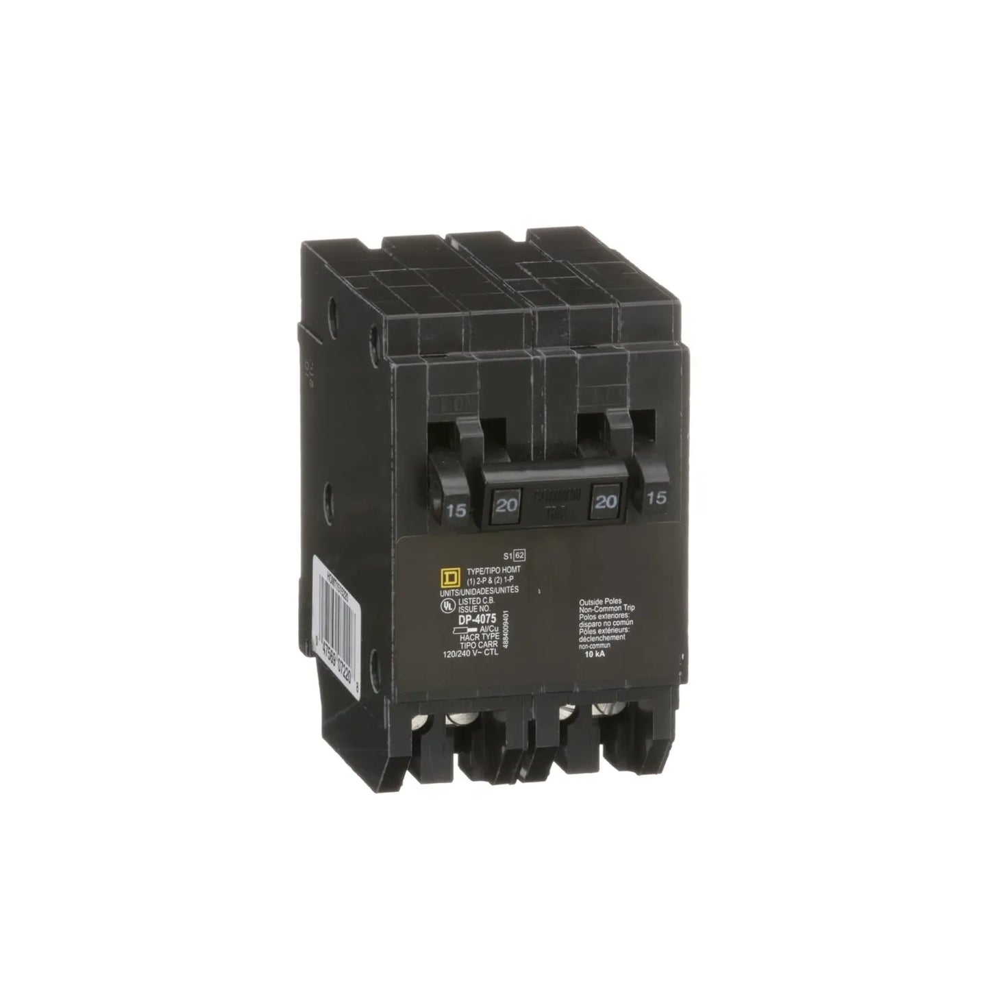 HOMT1515220 - Square D Plug-In 240V 20A 4 pole circuit breaker 10kA@240V - Essential Electric Supply