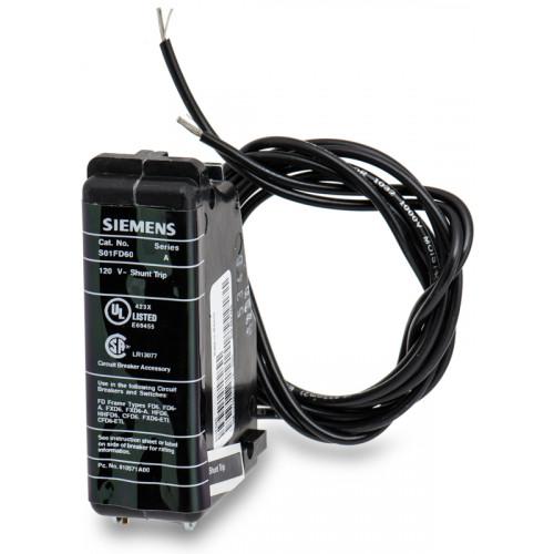 Siemens S01FD60 Circuit Breaker Shunt Trip | 110-120V Sentron Series