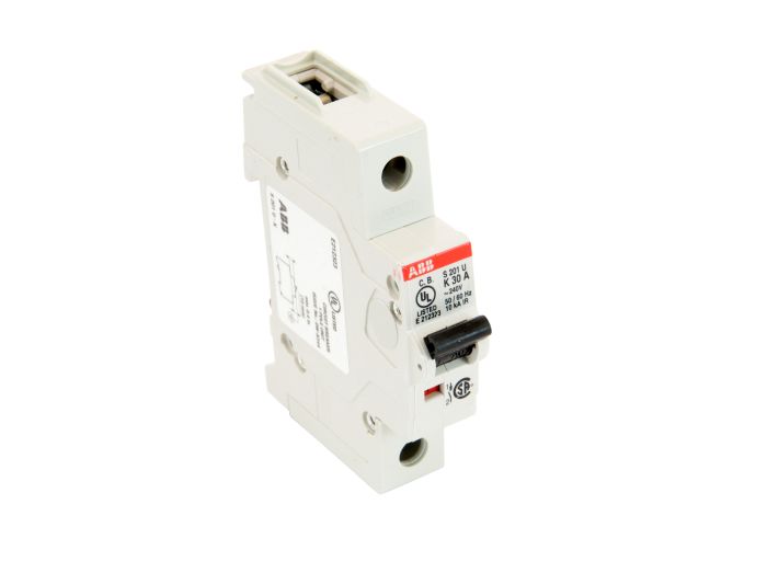 ABB S201U-K30 Circuit Breaker | 240V 30A 1P Bolt-On 10kA@240V S 200 U Series