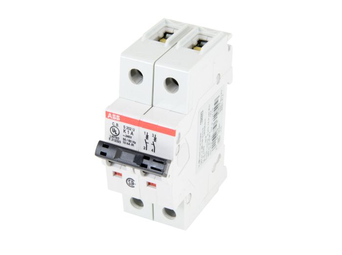 ABB S202U-K1 Circuit Breaker | 240V 1A 2P 10kA@240V Bolt-On S 200 U Series