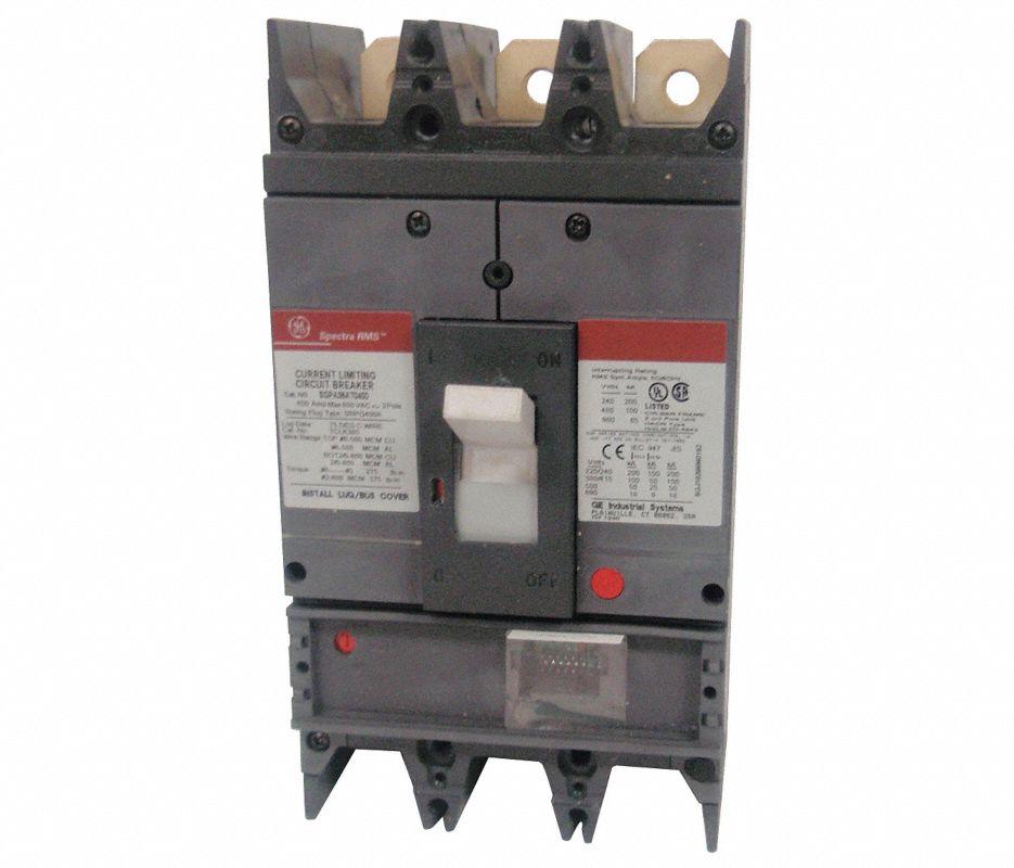 General Electric SGPA36AT0600 Molded Case Circuit Breaker | 600V 600A 3P 100kA@480V Bolt-On Spectra Series