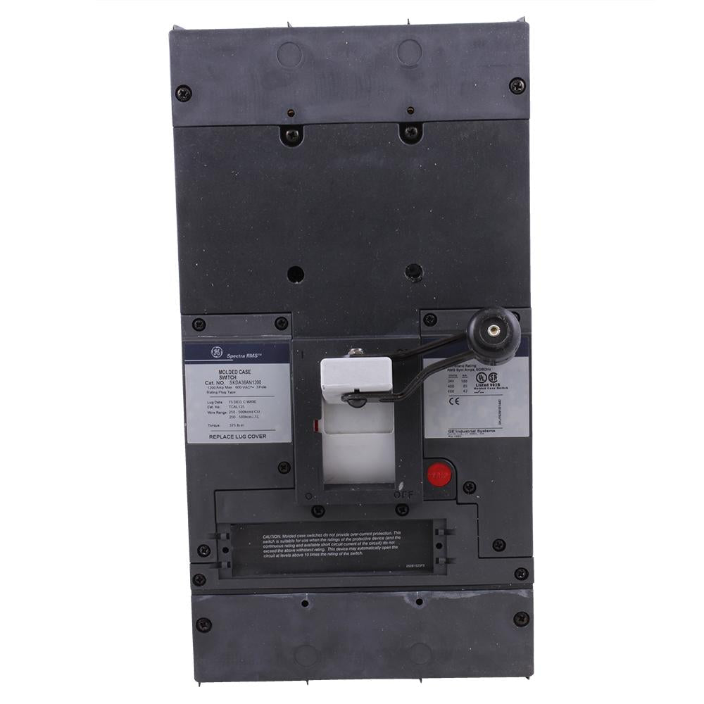 General Electric SKDA36AN1200 Circuit Breaker | 600V 1200A 3P 65kA@480V Feed-Thru Spectra Series
