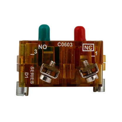 Eaton 10250T1E Pushbutton / Contact Block | 120V 1NO/1NC 10250T