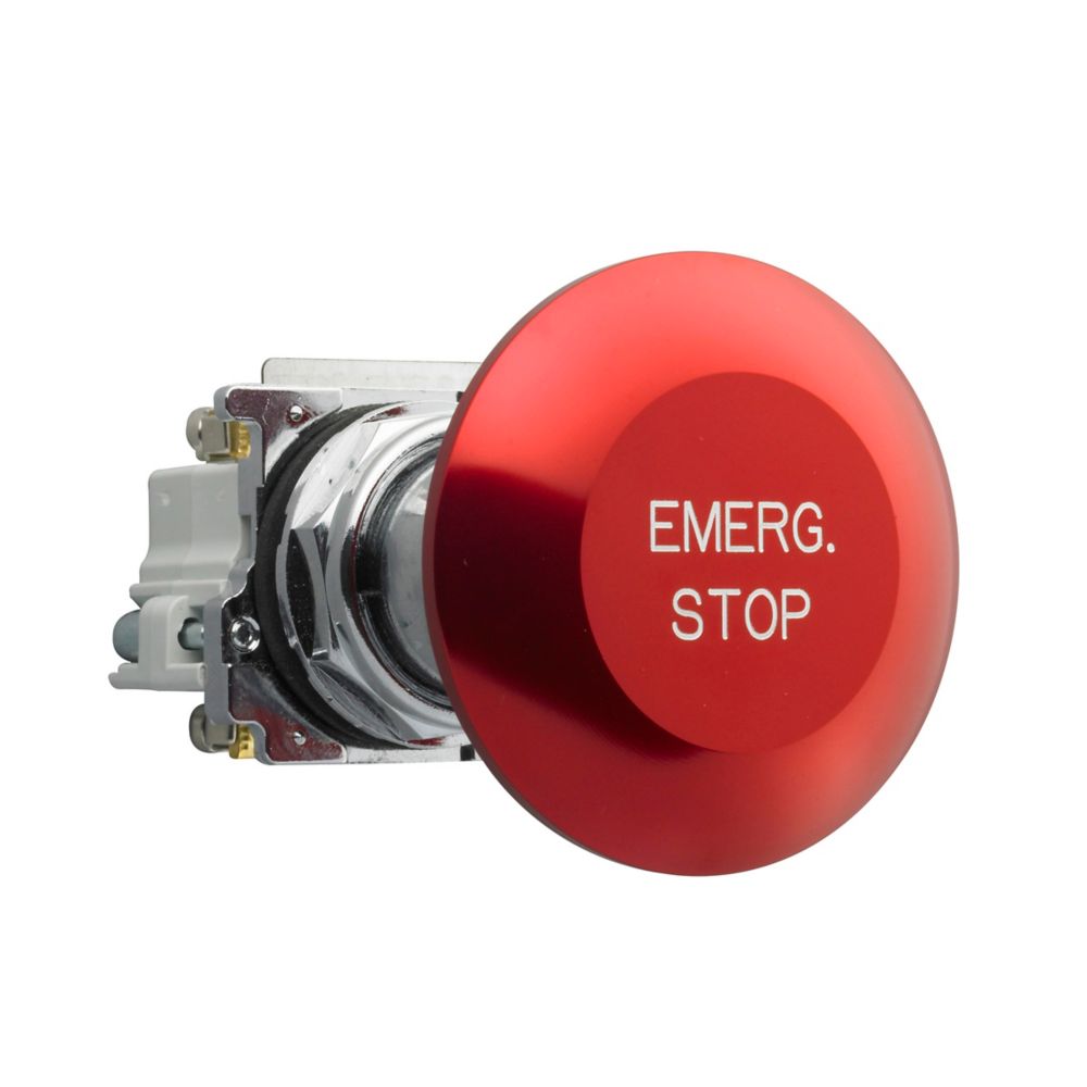 Eaton 10250T29 Heavy-Duty Pushbutton | 30.5 mm Non-Illuminated Momentary Red Jumbo Mushroom Actuator 10250T Series