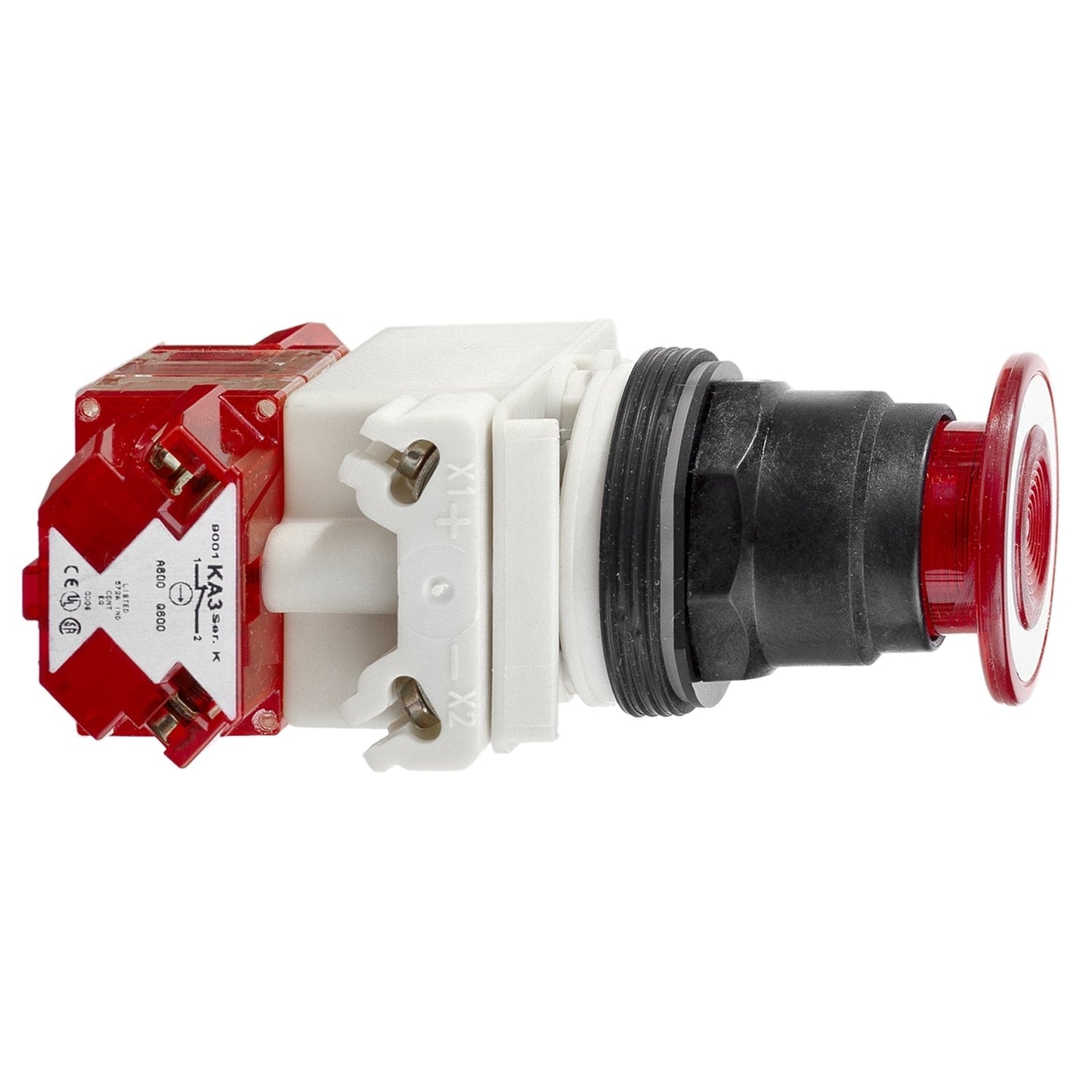 Square D 9001SKR8P35LRR Illuminated Pushbutton 30mm 3-Position 24V AC/DC Harmony 9001SK