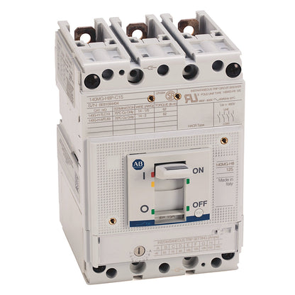 Allen-Bradley 140MG-H8P-C15 Circuit Breaker | 600V 15A 3P 65kA@480V Bolt-On Bulletin 140G