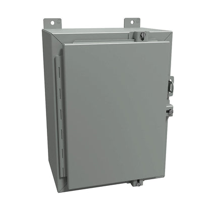 Hammond 1418N4B8 Circuit Breaker Enclosure | 16" X 12" X 8" 25 lb UL 508A Type 3R 12 4 CSA Type 3R 12 4 NEMA Type 3R 4 12 13 IEC 60529 IP66