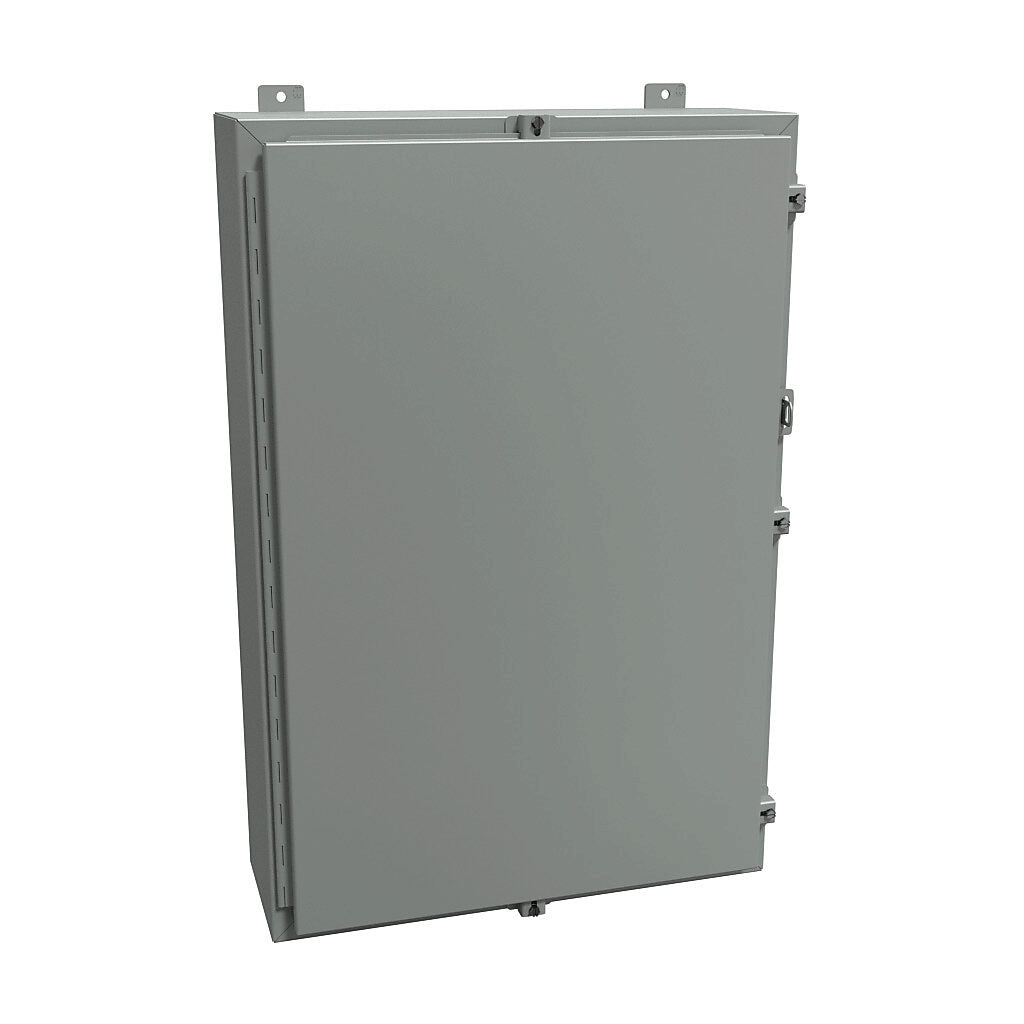 Hammond 1418N4L8 Circuit Breaker Enclosure | 36" x 24" x 8" 88 lb UL 508A Type 3R 12 4 CSA Type 3R 12 4 NEMA Type 3R 4 12 13 IEC 60529 IP66