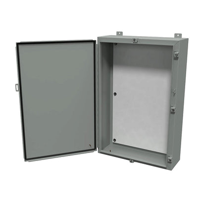 Hammond 1418N4L8 Circuit Breaker Enclosure | 36" x 24" x 8" 88 lb UL 508A Type 3R 12 4 CSA Type 3R 12 4 NEMA Type 3R 4 12 13 IEC 60529 IP66