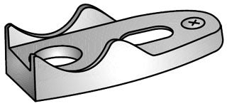 OZ/Gedney 146G Electrical Construction Clamp Back | 2-Inch Conduits Malleable Iron Hot-Dip Galvanized CSA Standard Compliant