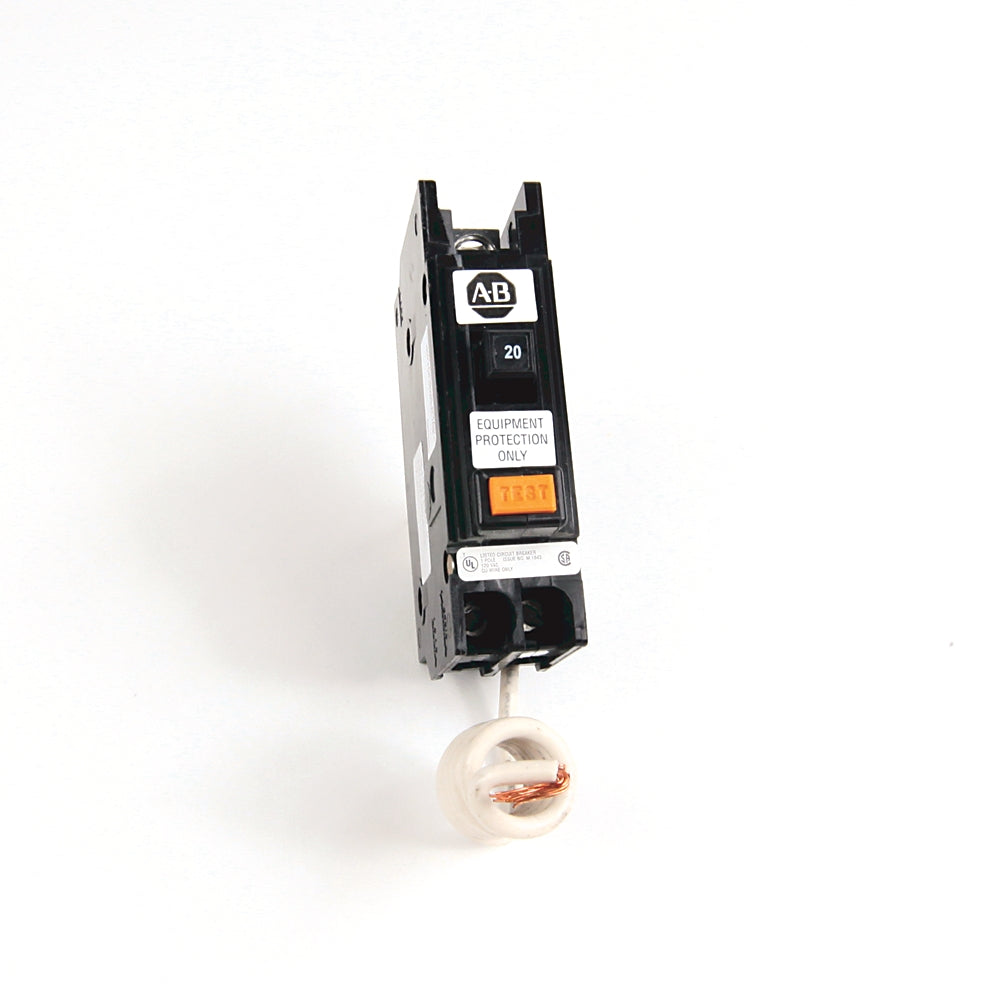 Allen-Bradley 1492-MCEA120 Circuit Breaker | 120V 20A 1P 10kA@120V Bolt-On Bulletin 1492-MC