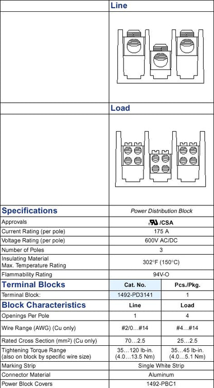 Allen-Bradley 1492PD3141 Motor Control