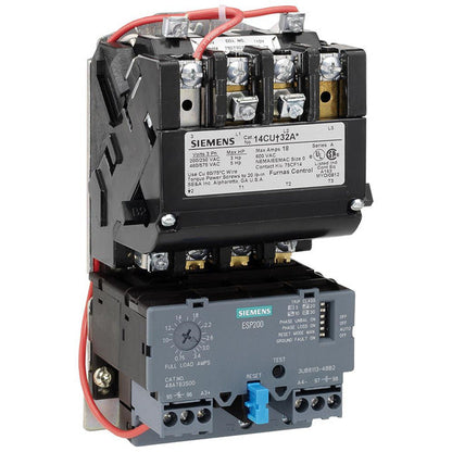 Siemens 14CUC32AA Motor Starter 3 pole 3 phase 600V 12A 220V coil Class 14