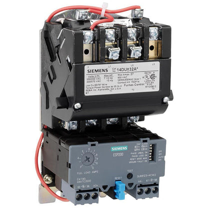 Siemens 14DUE32AA Motor Starter | 3P 3Ph 600V 40A 220V Coil Class 14