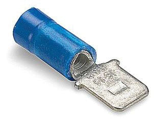 Thomas & Betts 14RB250T Electrical Connector | Tab Terminal Vinyl-Insulated Male .250x.032" 14-16 AWG Blue Sta-Kon