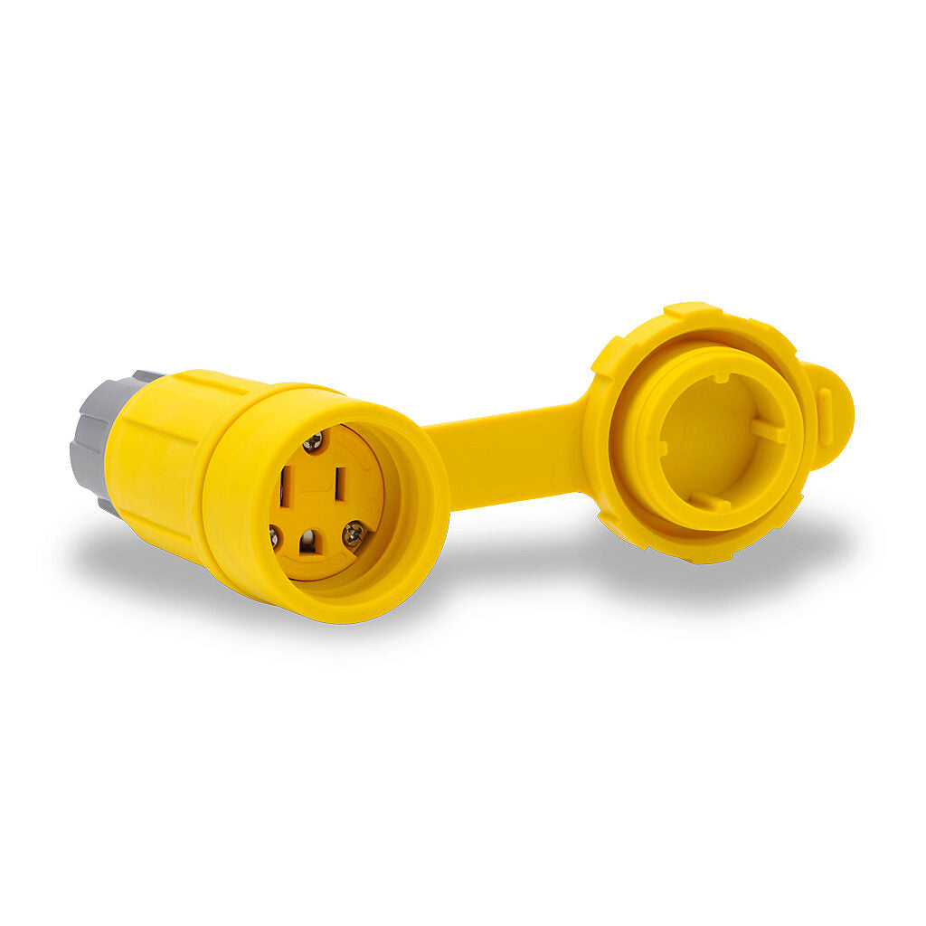 Bryant 15W47BRY Water Tight Connector | 15A 125V 5-15R 2P3W Yellow Thermoplastic BRY