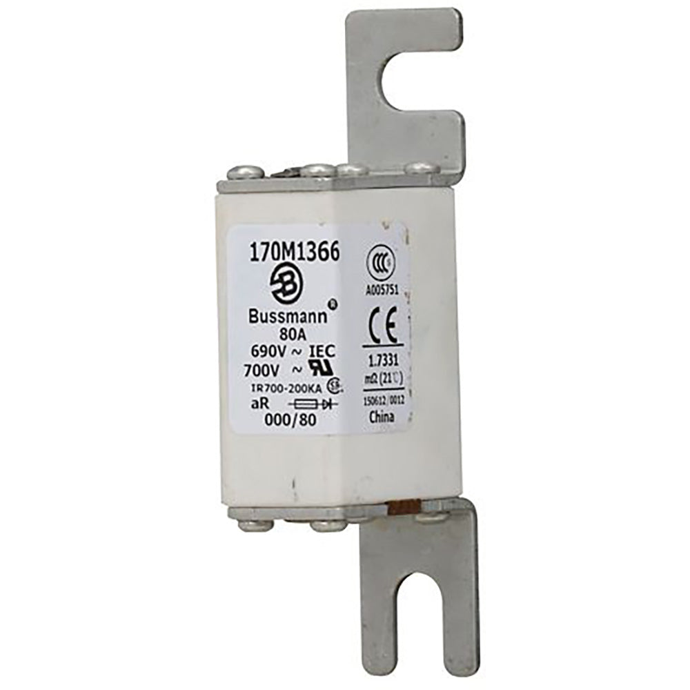 Bussmann 170M1366 Low Voltage Fuse | 690V 80A 200kA@690V aR NH