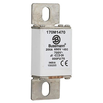 Bussmann 170M1470 Low Voltage Fuse 690V 200A 200kA@690Vac aR NH000