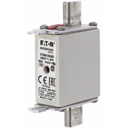 Bussmann 170M1564D Low Voltage Fuse | 690V 50A 200kA@690Vac gR Class Knife Blade NH