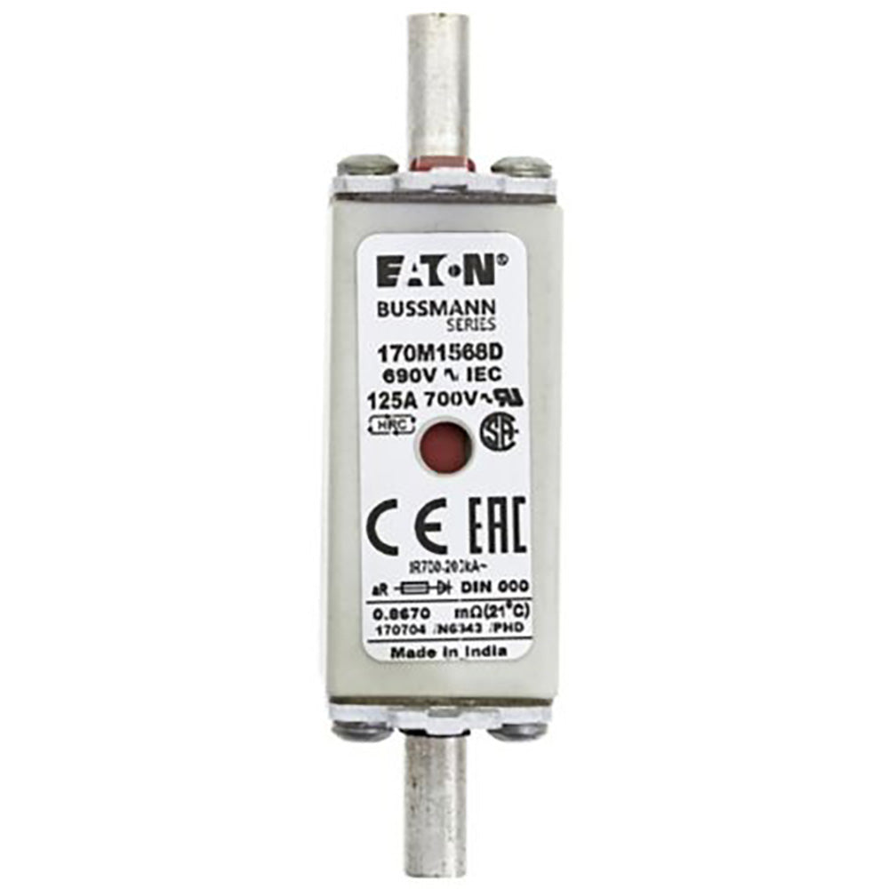 Bussmann 170M1568D Low Voltage Fuse | 690V 125A 200kA@690Vac gR