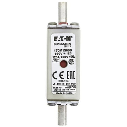 Bussmann 170M1568D Low Voltage Fuse | 690V 125A 200kA@690Vac gR
