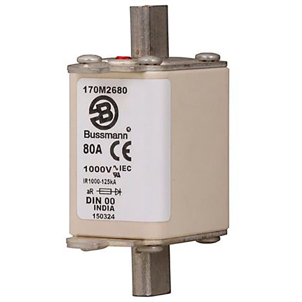 Bussmann 170M2680 Low Voltage Fuse | 1000V 80A 125kA@1000V DIN43620