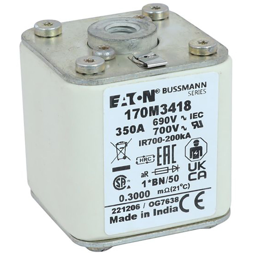 Bussmann 170M3418 Low Voltage Fuse 690V 350A 200kA@690Vac aR
