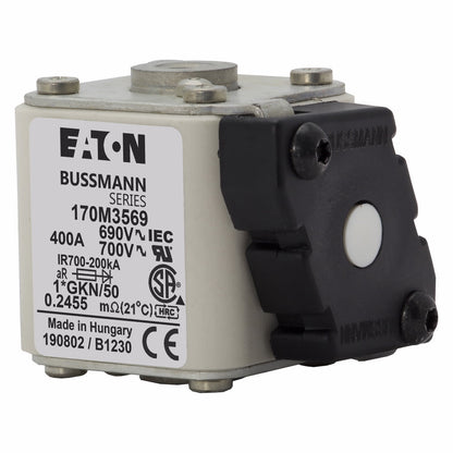 170M3569 Bussmann  Low Voltage Fuse
 700V  400A Fuse - Essential Electric Supply