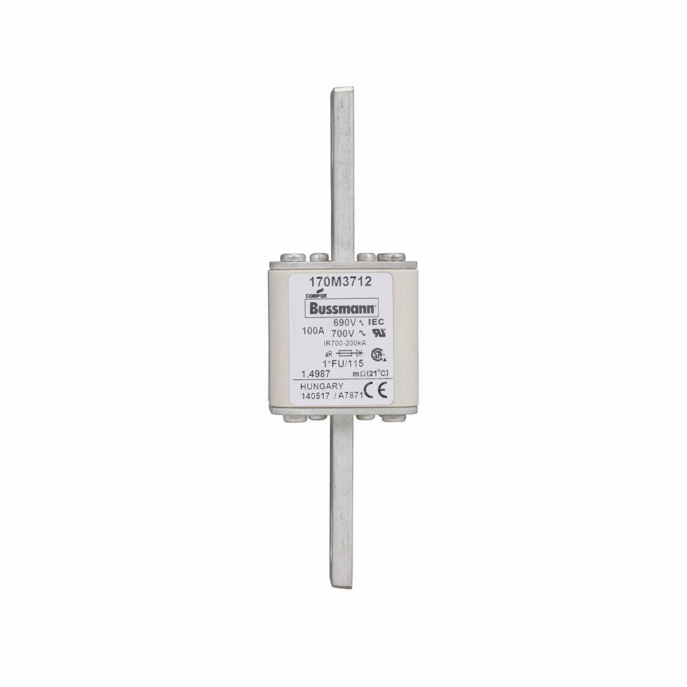 Bussmann 170M3712 Low Voltage 690V 100A Fuse - Essential Electric Supply