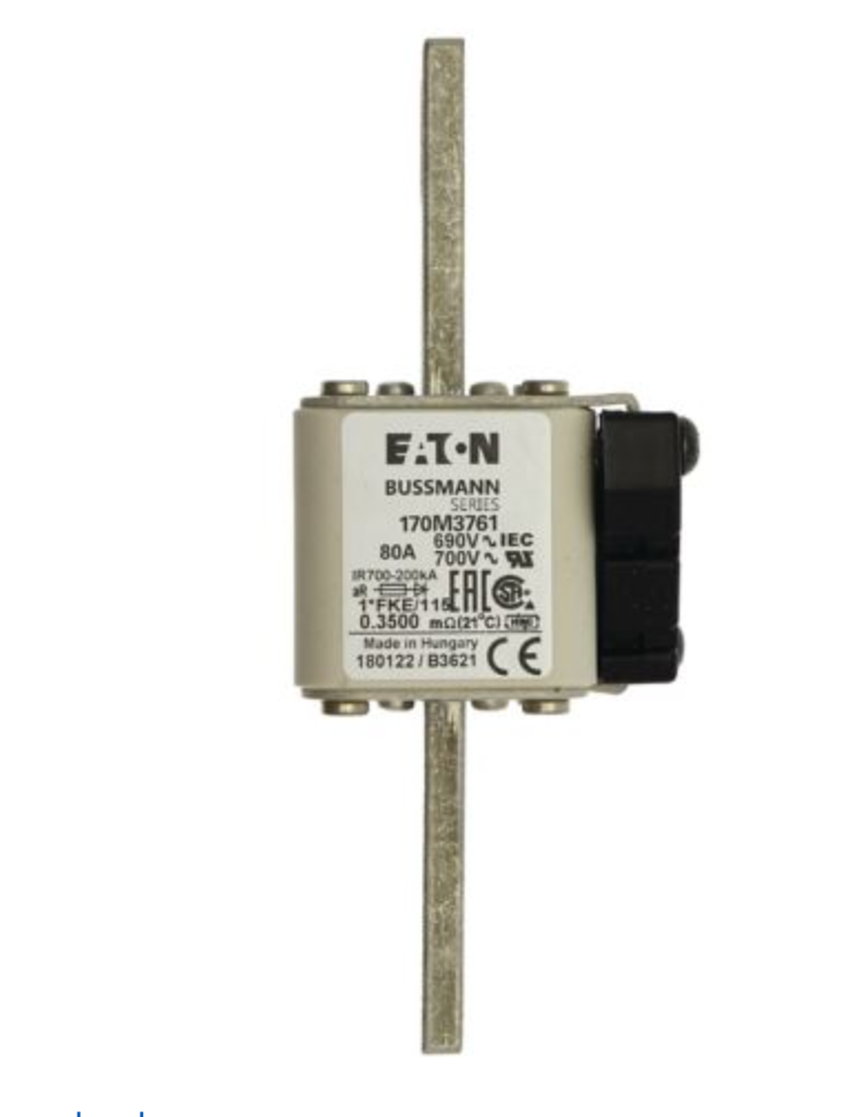 Bussmann 170M3761 Low Voltage Fuse | 690V 80A 200kA@690Vac aR USSTYLE