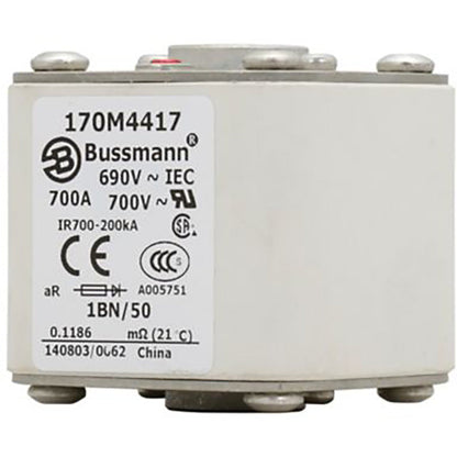 Bussmann 170M4417 Low Voltage Fuse | 690V 700A 200kA@690V aR