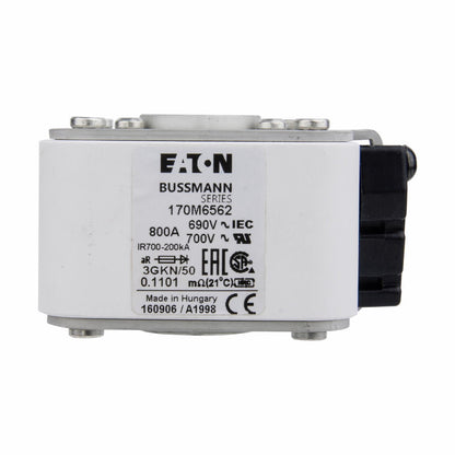 170M6562 Bussmann  Low Voltage Fuse
 700V  800A Fuse - Essential Electric Supply
