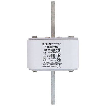 Bussmann 170M6716 Low Voltage Fuse 690V 1250A 170M