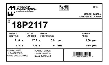 Hammond 18P2117 Circuit Breaker Enclosure