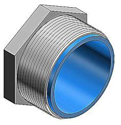 Thomas & Betts 1953 Conduit Nipple | Malleable Iron Nylon Insulation CHASE