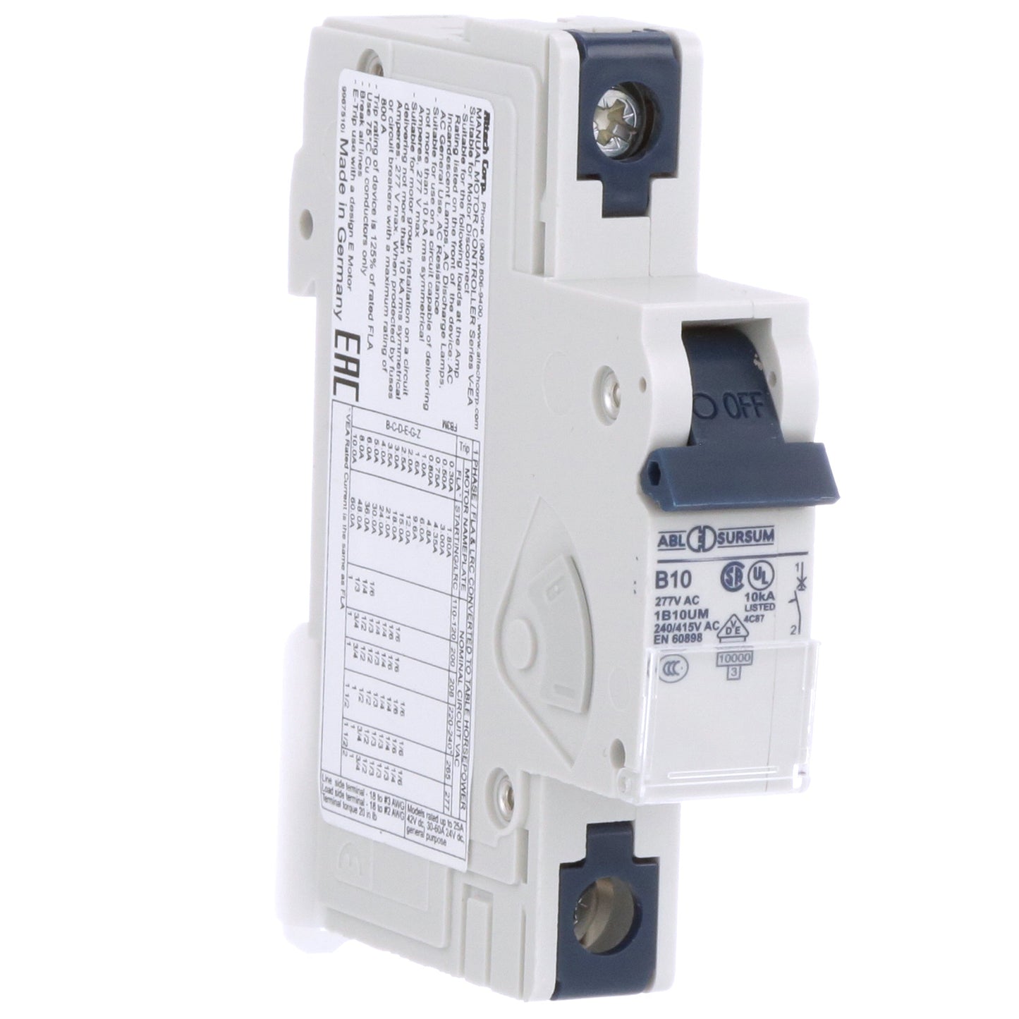 Altech Corp 1B10UM Molded Case Circuit Breaker