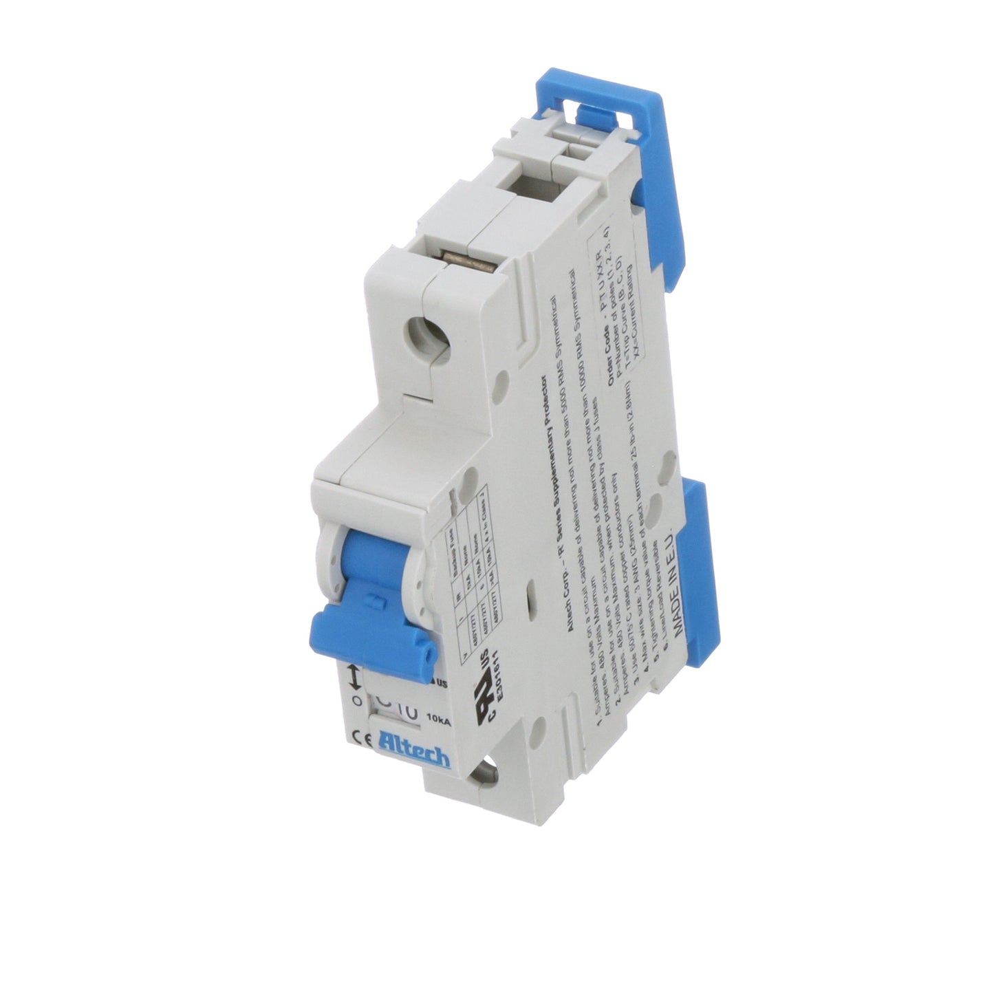 Altech 1CU10R Circuit Breaker | 10A 1P 10kA@480Y/277V Feed-Thru