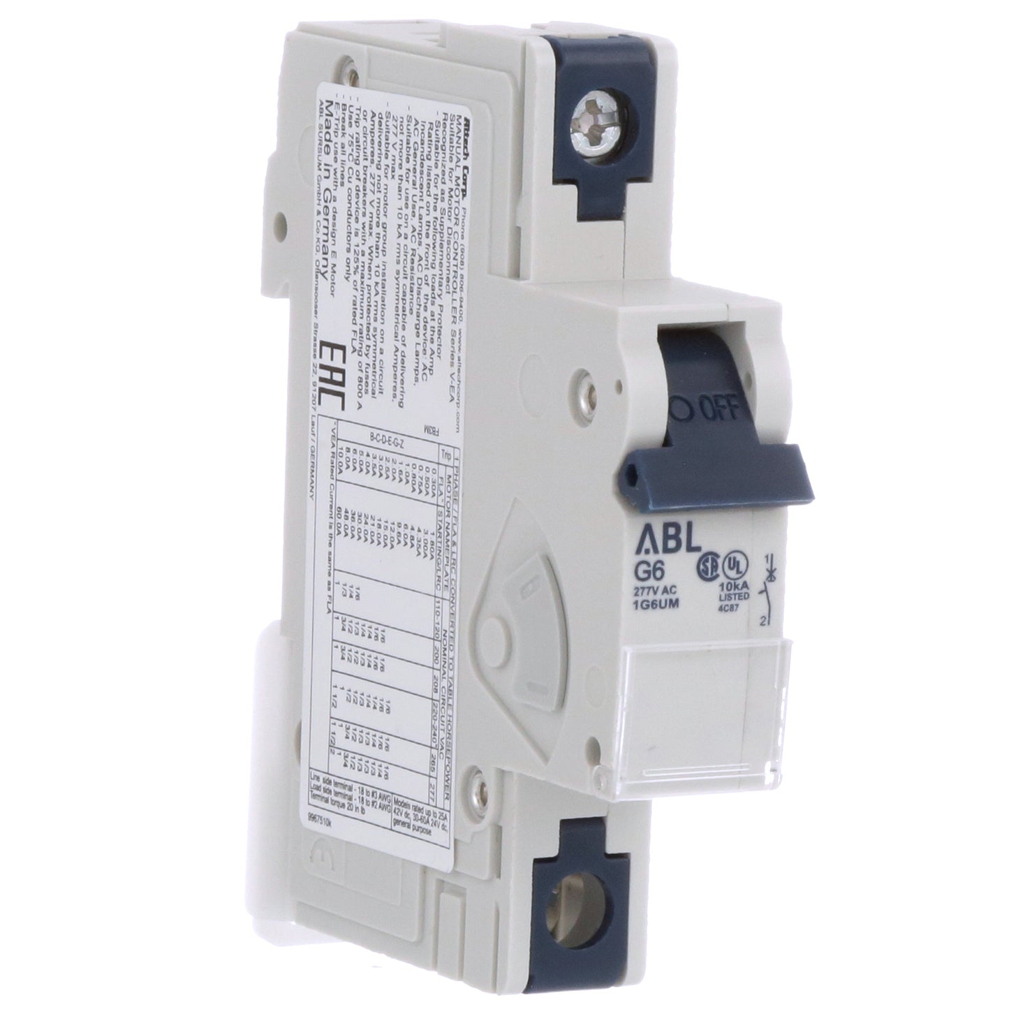 Altech Corp 1G6UM Molded Case Circuit Breaker