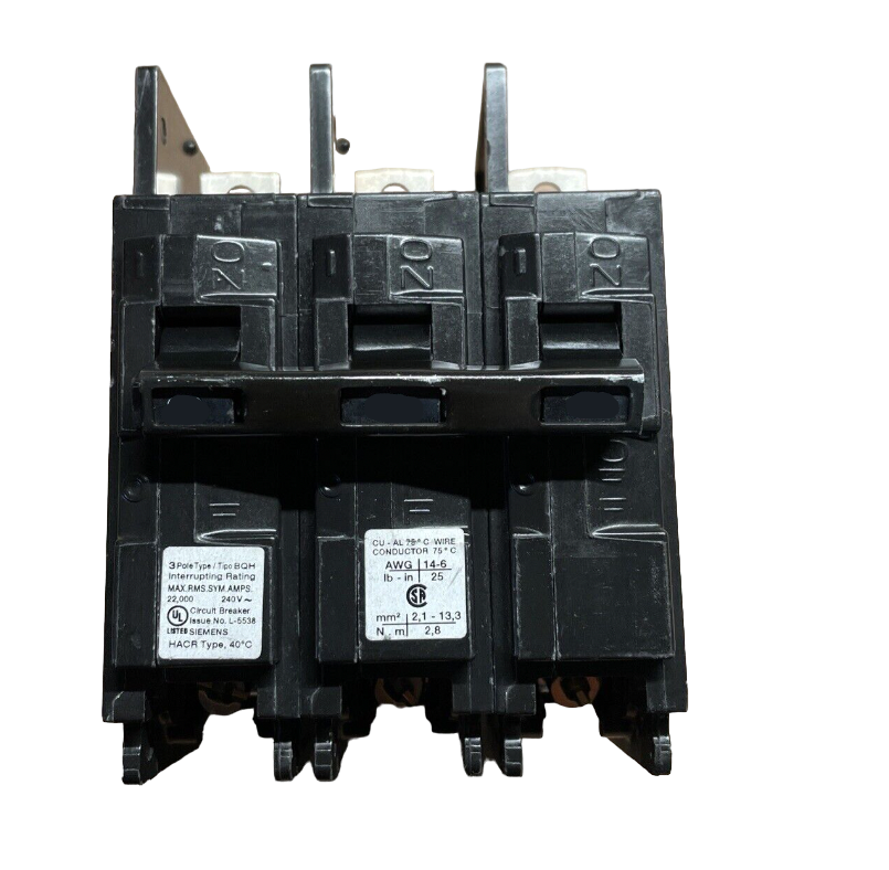 BQ3B040H - SIemens Bolt-On 40 Amp 3 Pole Circuit Breaker - Essential Electric Supply