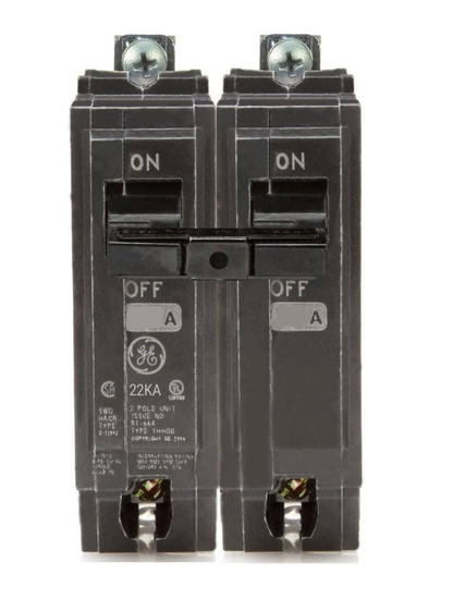 THHQB2180 - General Electric Bolt-On 240V 80A 2 pole circuit breaker 22kA@240V - Essential Electric Supply