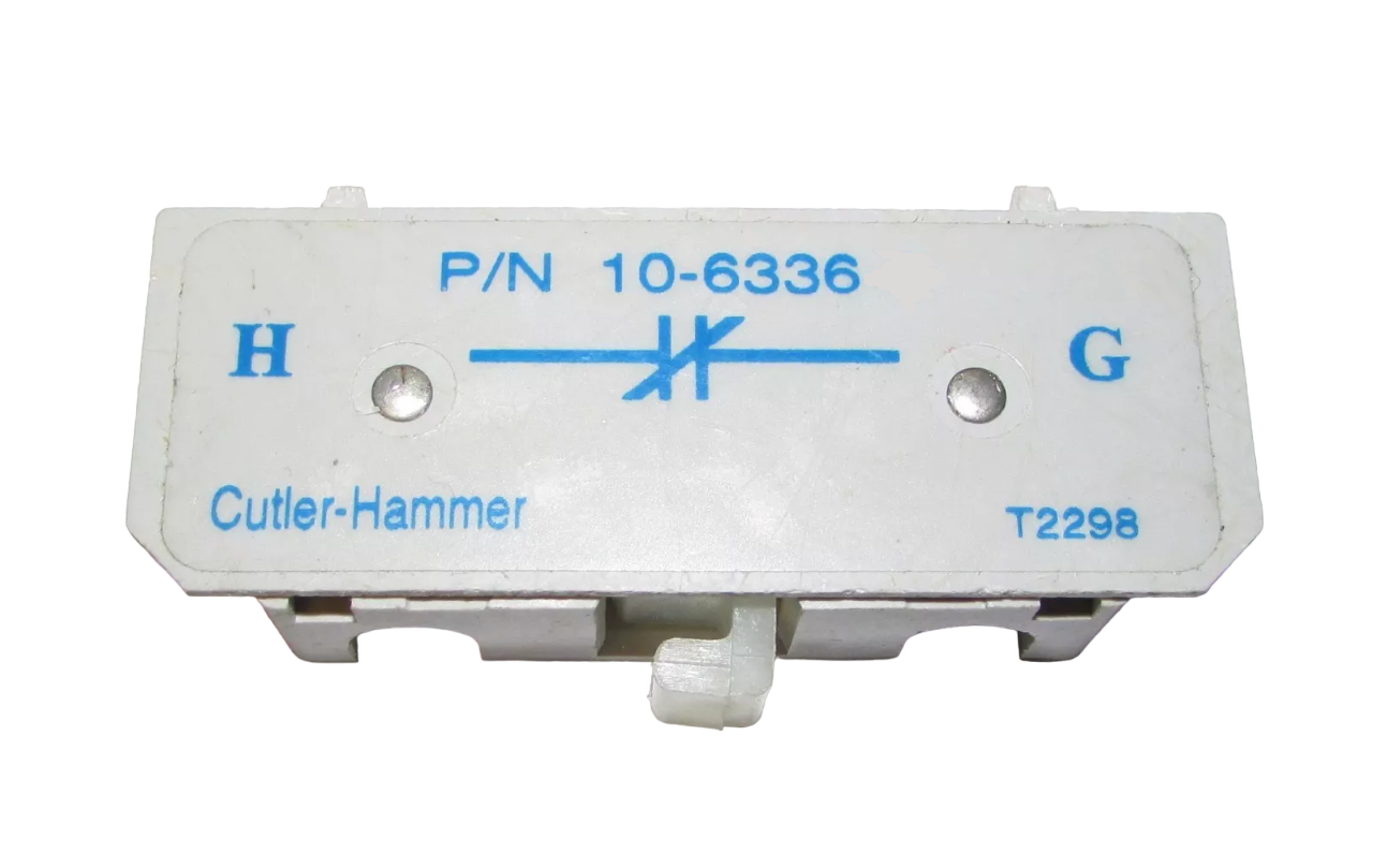Cutler Hammer 10-6336-7 Contactor And Motor Starter Auxiliary | 1NC 10