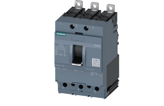Siemens 3VA4120-43D34-0AA0 Circuit Breaker | 600V 20A 3P 25kA@480VA Bolt-On 3VA