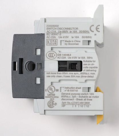 Socomec 22003000 Disconnect Switch | PLP