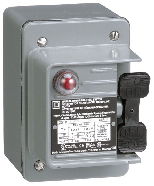 Square D 2510KW2C Motor Starter | 3P 3Ph 600V 30A