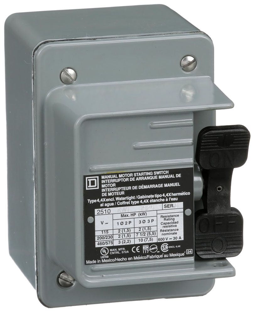 Square D 2510KW6 Motor Starter | 690V 3 Phase 30A 4 Pole LSIG Solid State